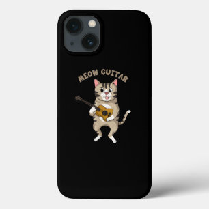 Meow Guitar Niedlich Cat Playing Gitarre Funny Kät Case-Mate iPhone Hülle