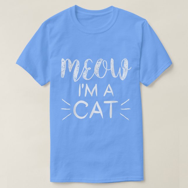 MEOW I bin ein Katzen Spaß Katze Lover Halloween K T-Shirt (Design vorne)