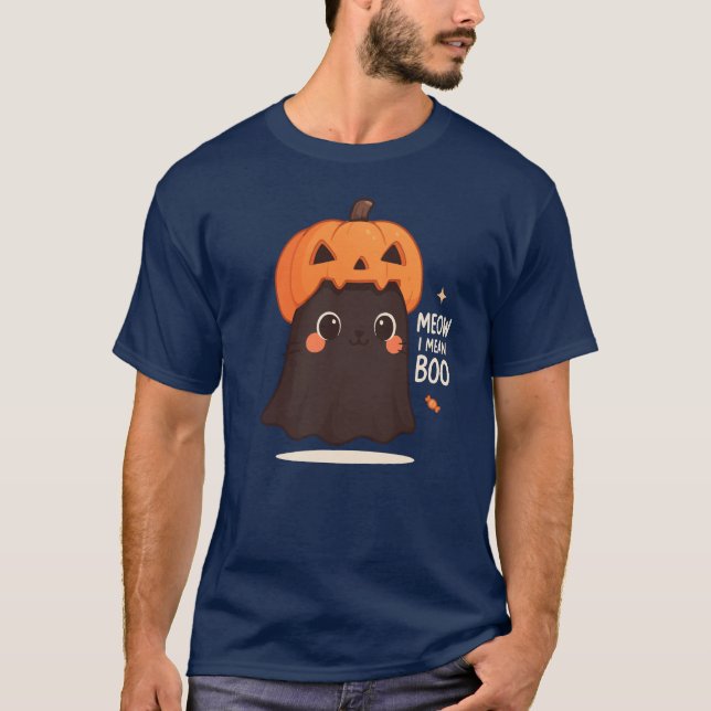 Meow i gemein Boo T-Shirt (Vorderseite)