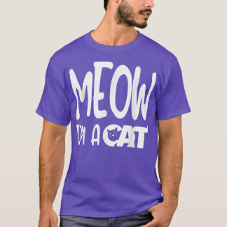 Meow, ich bin ein Katzen Halloween-Kostüm  T-Shirt