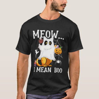 Meow Ich Gemein Boo Cat Halloween T-Shirt