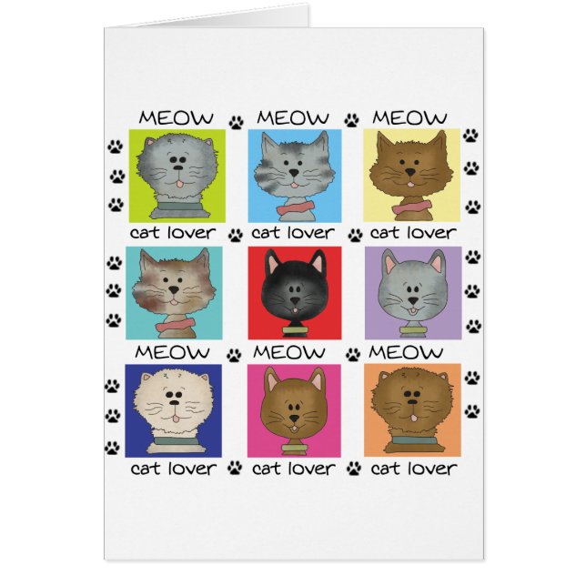 Meow-Katzen-Liebhaber-T-Shirts und Geschenke (Vorne)