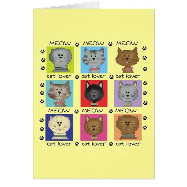 Meow-Katzen-Liebhaber-T-Shirts und Geschenke (Vorne)