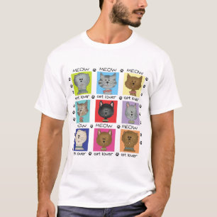 Meow-Katzen-Liebhaber-T-Shirts und Geschenke T-Shirt