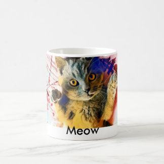 Meow-Katzen-Tasse Tasse