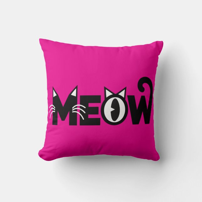 Meow Kissen (Vorderseite)