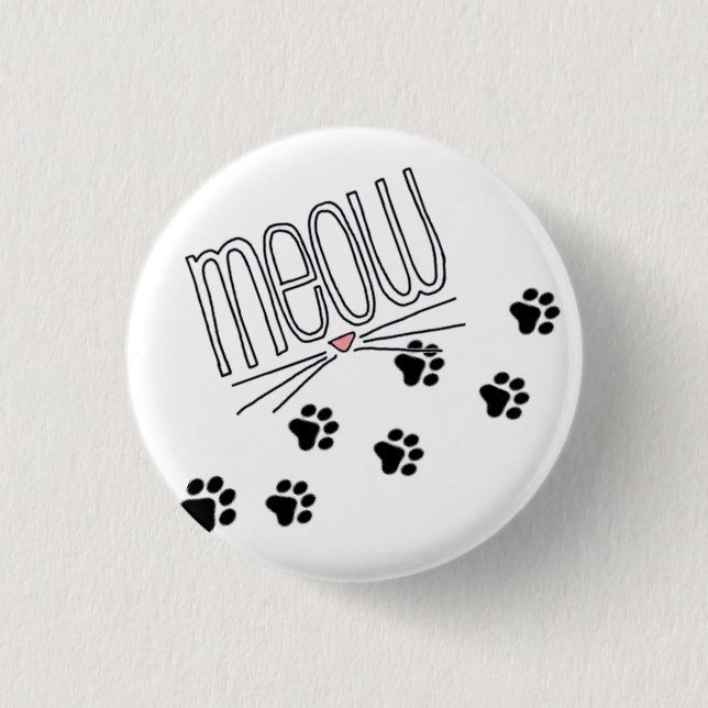 Meow ~ Knopf Button (Vorderseite)