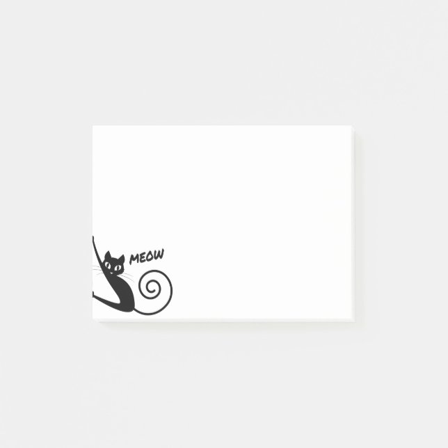 Meow, little cat like you post-it klebezettel (Vorderseite)