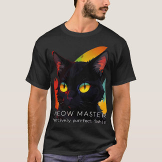 Meow Master | Dark Cat T - Shirt