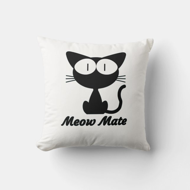 Meow Mate Glow Kissen (Vorderseite)