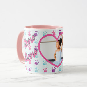 Meow Meow Kitty Cat Personalisiertes Foto Tasse