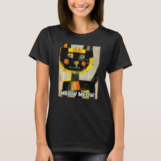 Meow Meow Niedlich Cat Kitty Kitten im Katzenstil T-Shirt