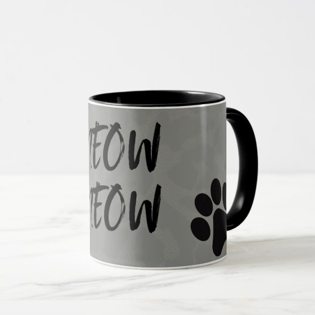Meow Meow Paw Mug Tasse (VorderseiteRechts)