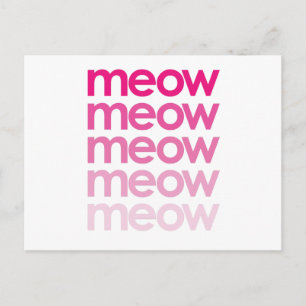 Meow Meow Postkarte
