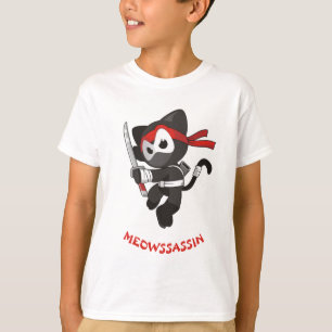 Meow-Meuchelmörder Ninja Katze Meowssassin T-Shirt