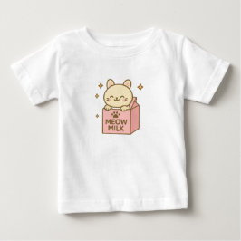 Meow Milk Magic – Cute Cat in a Carton  Baby T-shirt