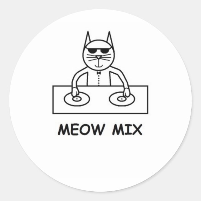 Meow Mix Sticker (Vorderseite)