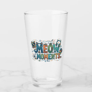 Meow-Momente – Süßes Grafik-T-Shirt für Katzenlieb Glas