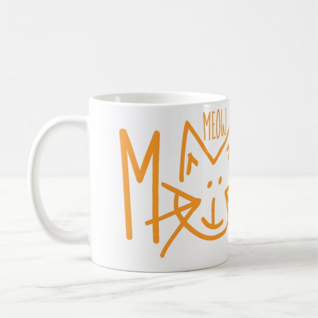 Meow-Montag-Kaffee-Tasse Kaffeetasse (Links)