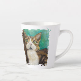 Meow Mug with cat painting Milchtasse