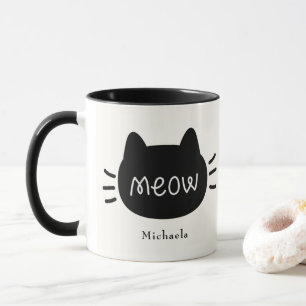 Meow Niedlich Cat Face Tasse