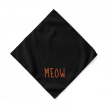 Meow Niedlich Orange Text Klein Schwarz Pet
