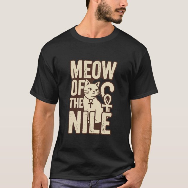 Meow of the Nile – Ancient Egyptian Cat Aesthetic  T-Shirt (Vorderseite)