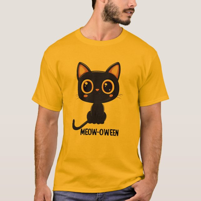 Meow-Oween T-Shirt (Vorderseite)