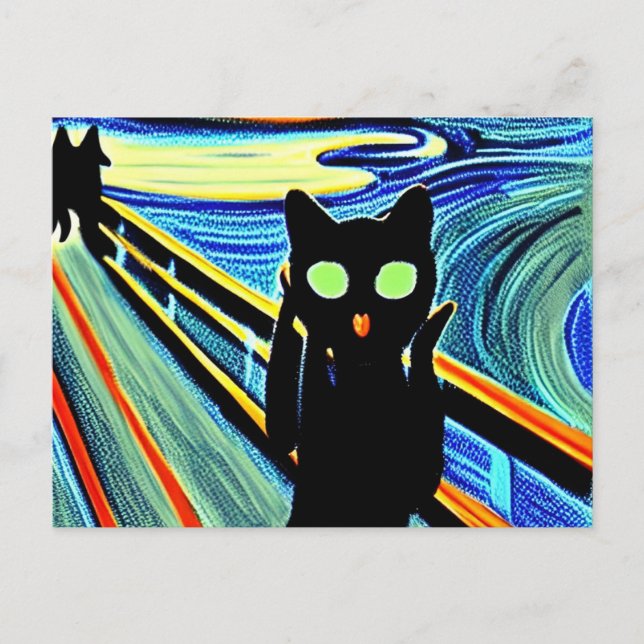 Meow Postcard Postkarte (Vorderseite)
