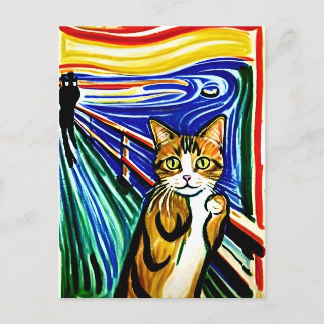 Meow Postcard Postkarte (Vorderseite)