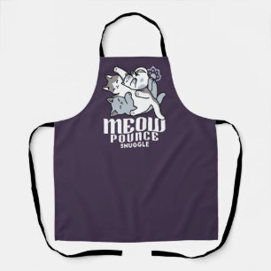 Meow Pounce Snuggle - Niedliche schlafende Katzen Schürze