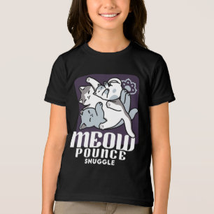 Meow Pounce Snuggle - Niedliche schlafende Katzen Tri-Blend Shirt