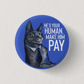 Meow Pufffytail Button