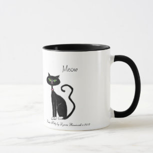 Meow-Retro Miezekatze Tasse