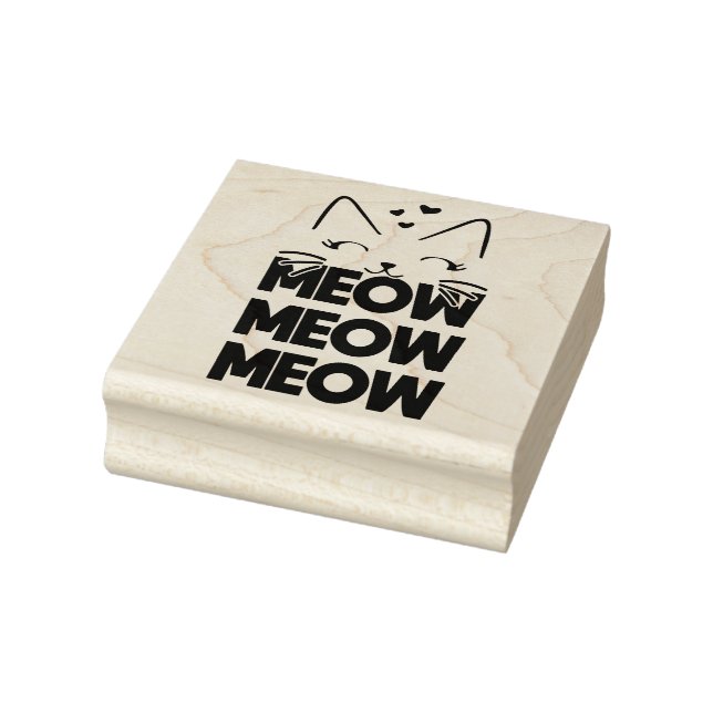 Meow-Rubber-Briefmarke Gummistempel (Stempel)