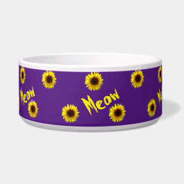 Meow - Sonnenblumen Pet Bowl Napf