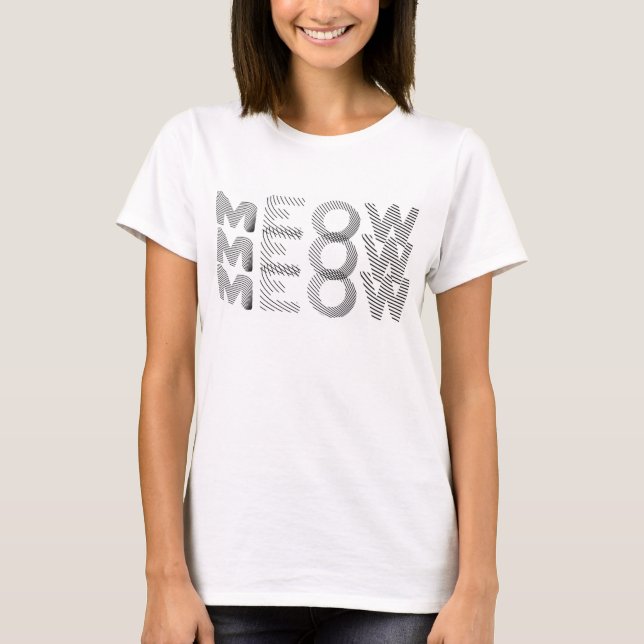Meow T-Shirt (Vorderseite)