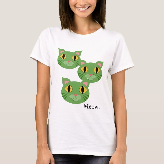 Meow. T-Shirt (Vorderseite)