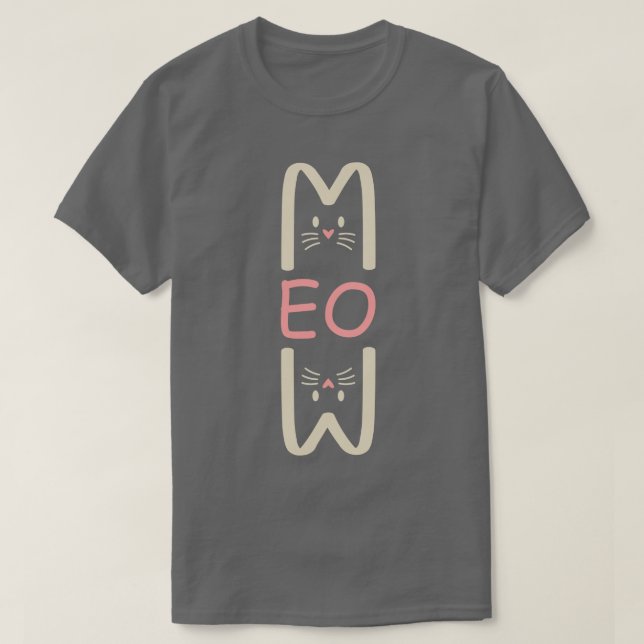 Meow T-Shirt (Design vorne)