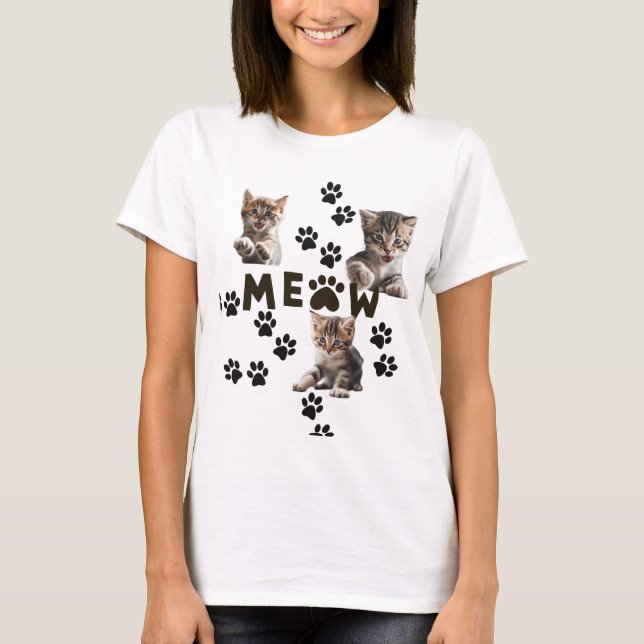 "MEOW"-T - Shirt (Vorderseite)