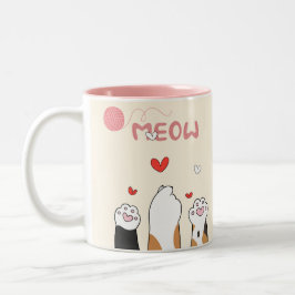 Meow-Tasse Zweifarbige Tasse