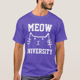 MEOW-UNIVERSITÄT, lustige Katzen-T - T-Shirt