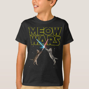 Meow Wars - Space Cat - Laser Cat - Funny Cat Lieb T-Shirt