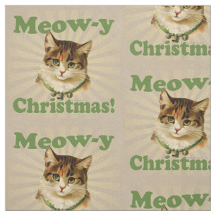 Meow--yweihnachten, niedliches lustiges stoff