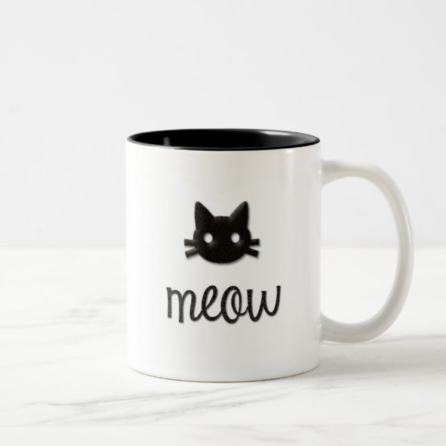 Meow Zweifarbige Tasse (Rechts)