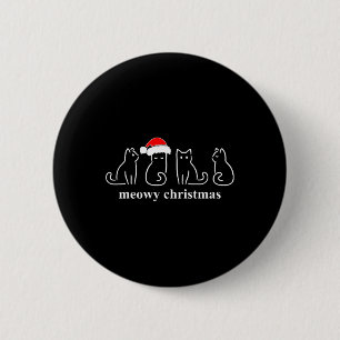 Meowa Catmas Weihnachten Niedlich Kitten Katzen We Button