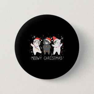 Meowa Catmas Weihnachten Weihnachten Niedliche Kat Button