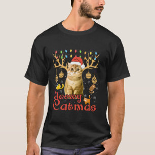 Meowa Catmas Weihnachten Weihnachten Weihnachten W T-Shirt