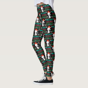 Meowa Catmas Weihnachten Weihnachtskat Ugly Sweate Leggings