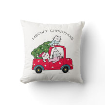 Meowa Christmas Red Truck Cats Urlaub